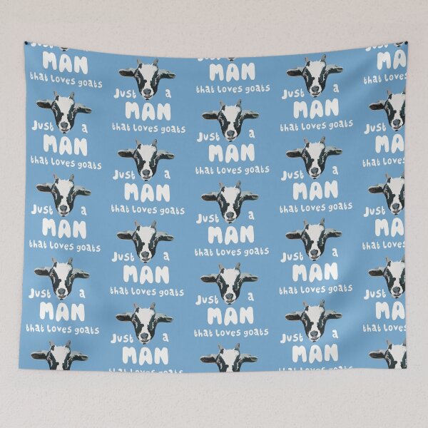 Item preview, G is for Goat, Just a Man That Loves Goats | Cute Farm Animal Lover Design designed and sold by PrettylittlepastelUk.