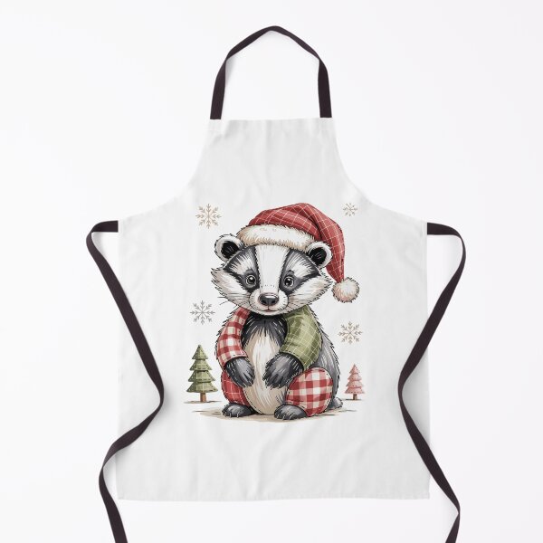 Item preview, Christmas Badger in Patchwork style designed and sold by JessArty ⭐⭐⭐⭐⭐.
