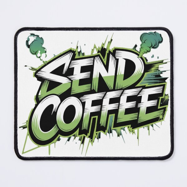 Item preview, "Send Coffee" Comic Pop Art designed and sold by InkWeaveShop.