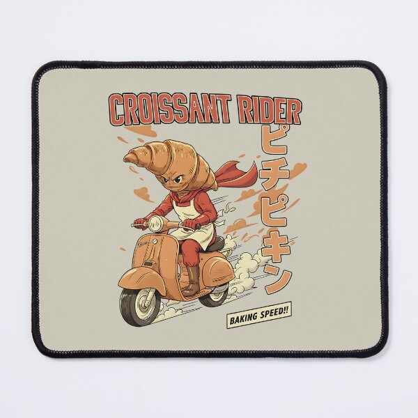 Item preview, Croissant Rider - Baking Speed Food Motor Scooter Art designed and sold by AwesomeBeyondLimits.