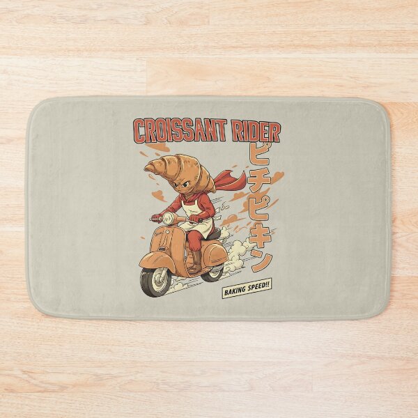 Item preview, Croissant Rider - Baking Speed Food Motor Scooter Art designed and sold by AwesomeBeyondLimits.