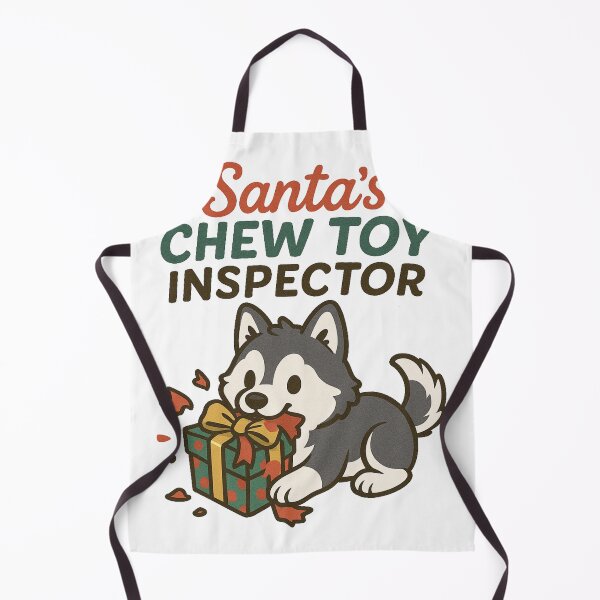 Item preview, Santa’s Chew Toy Inspector – Funny Christmas Dog Sticker for Pet Lovers designed and sold by NitkiStudio.