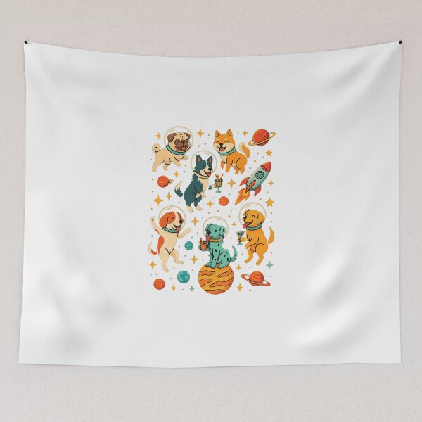 Item preview, Funny Space Dogs – Cute Astronaut Dog Design designed and sold by AvanasShop.