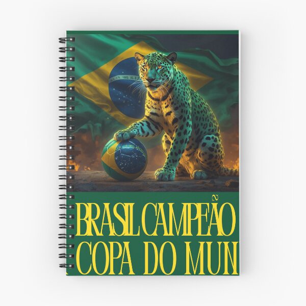 Item preview, Brasil Campeão da Copa do Mundo – Fiery Jaguar World Cup Art designed and sold by Mikhail Lovelace.