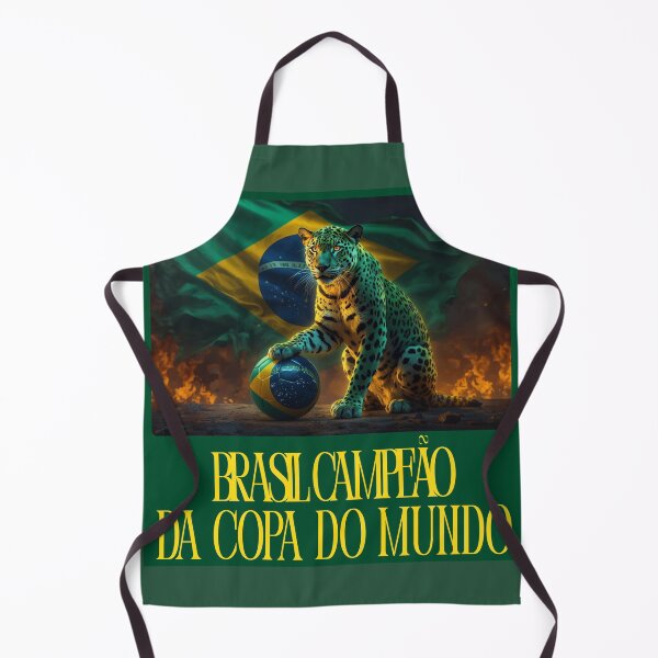 Item preview, Brasil Campeão da Copa do Mundo – Fiery Jaguar World Cup Art designed and sold by Mikhail Lovelace.