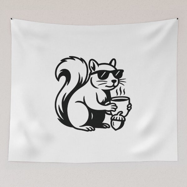 Item preview, Cool Coffee Squirrel – Funny Animal Lover Design designed and sold by AvanasShop.