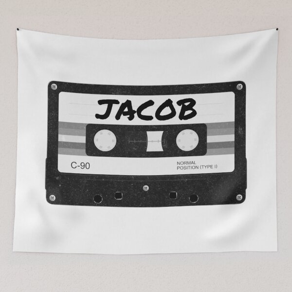 Item preview, Jacob Name Cassette Tape designed and sold by musicgeniusart.