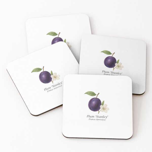 Item preview, Plum ‘Stanley’ – Deep Purple Botanical Illustration designed and sold by BloomKind.