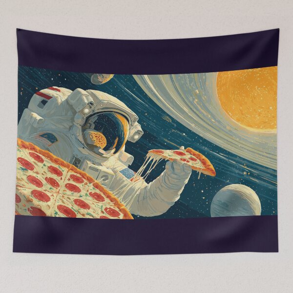 Item preview, Space Slice Voyager — Pizza Among the Stars designed and sold by ArgentoArt.