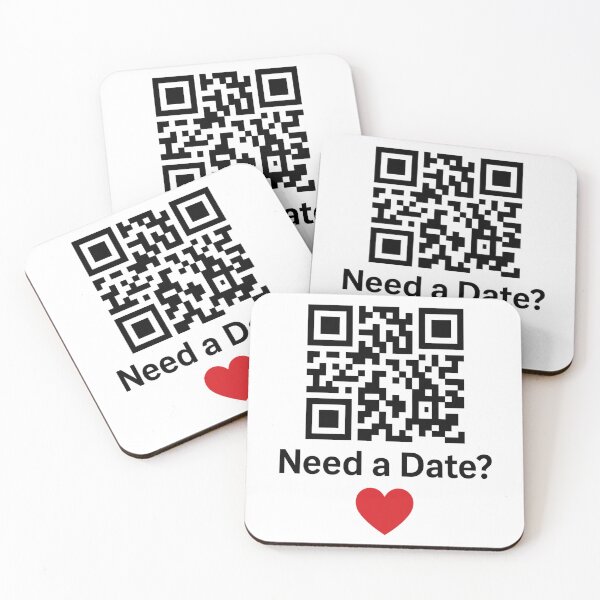 Item preview, Need a Date? – Funny QR Code Dating Design designed and sold by AvanasShop.
