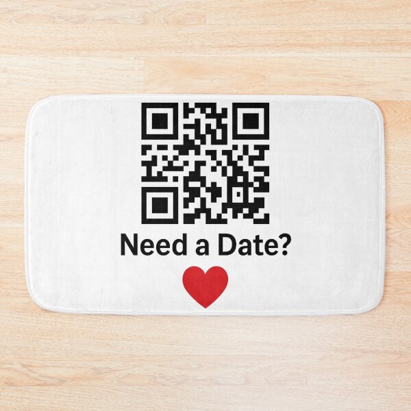 Item preview, Need a Date? – Funny QR Code Dating Design designed and sold by AvanasShop.