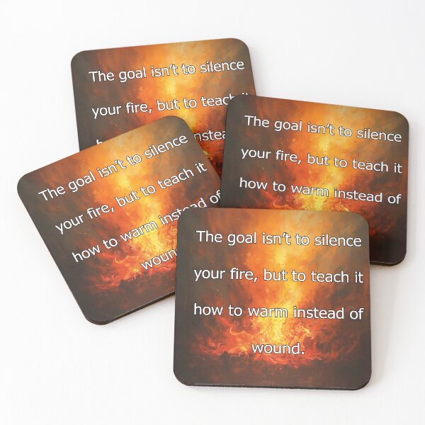 Item preview, The goal isn't to silence your fire, but to teach it how to warm instead of wound.  designed and sold by vagar.