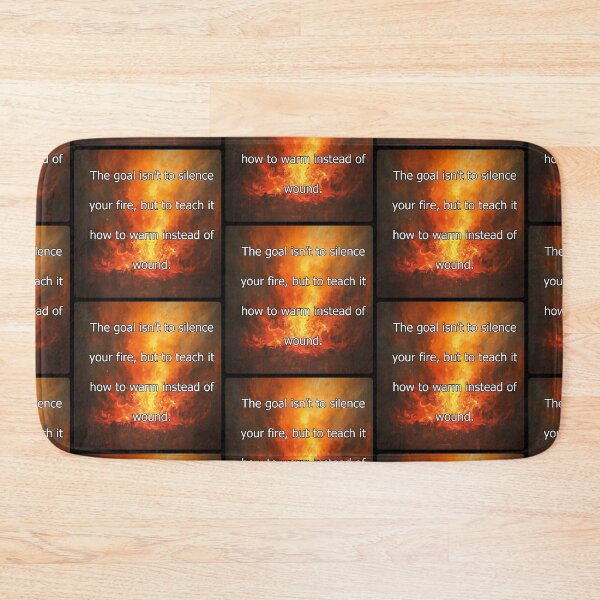Item preview, The goal isn't to silence your fire, but to teach it how to warm instead of wound.  designed and sold by vagar.