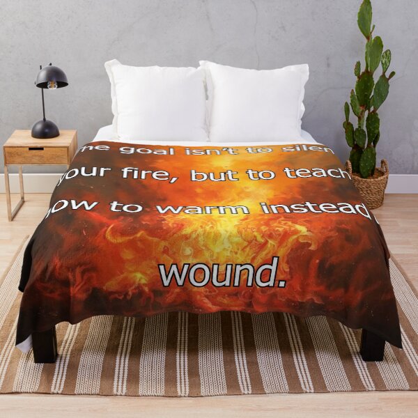 Item preview, The goal isn't to silence your fire, but to teach it how to warm instead of wound.  designed and sold by vagar.
