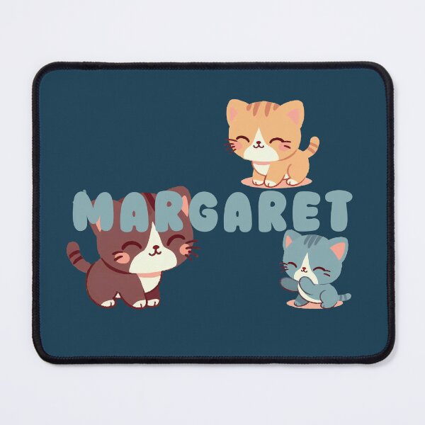 Item preview, Cute Cats and Name Margaret – Kawaii Personalized Design designed and sold by karolinahinc.