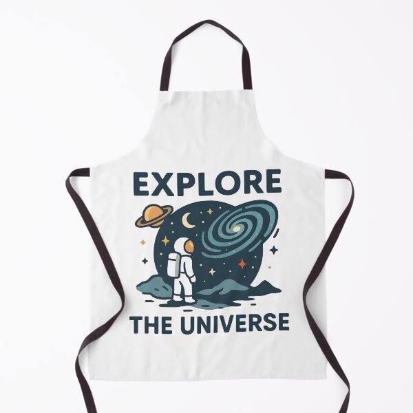 Item preview, Explore the Universe – Cute Astronaut and Galaxy Illustration Design. designed and sold by The-T-In-Retro.