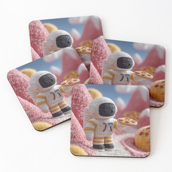 Item preview, Mini Slice-naut — Cute Astronaut Pizza World designed and sold by ArgentoArt.