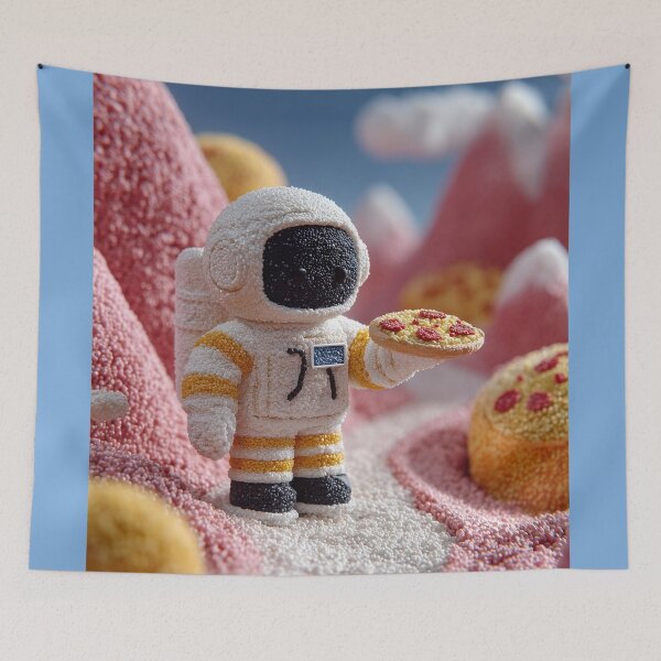 Item preview, Mini Slice-naut — Cute Astronaut Pizza World designed and sold by ArgentoArt.