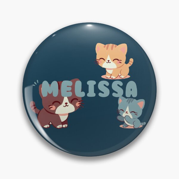 Item preview, Cute Cats and Name Melissa – Kawaii Personalized Design designed and sold by karolinahinc.