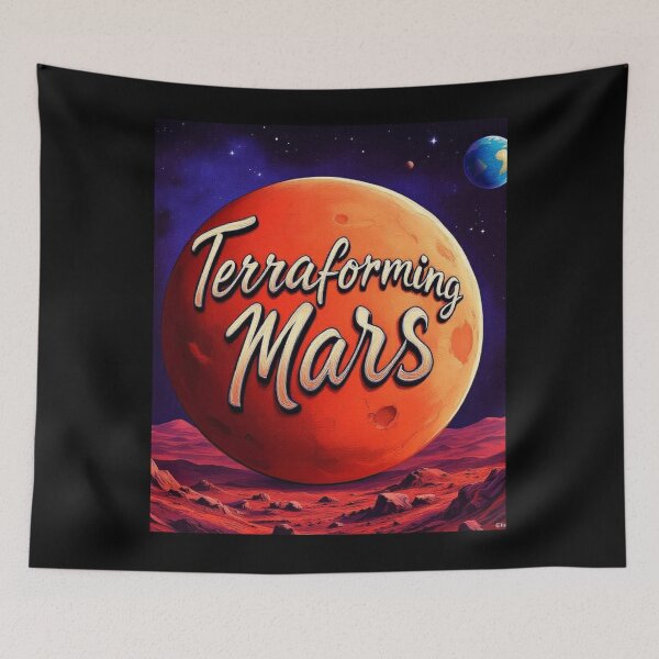Item preview, Many lands under one sun – Mars Terraforming Sci-Fi Des designed and sold by CuteOasis.