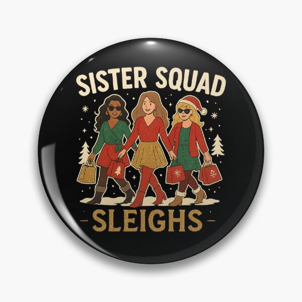 Item preview, Sister Squad Sleighs – Matching Christmas Shirt for Sisters, Girls’ Holiday Party Tee, Festive Squad Gift designed and sold by AddictiveDesign.