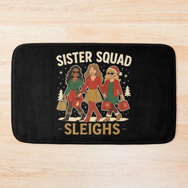 Item preview, Sister Squad Sleighs – Matching Christmas Shirt for Sisters, Girls’ Holiday Party Tee, Festive Squad Gift designed and sold by AddictiveDesign.