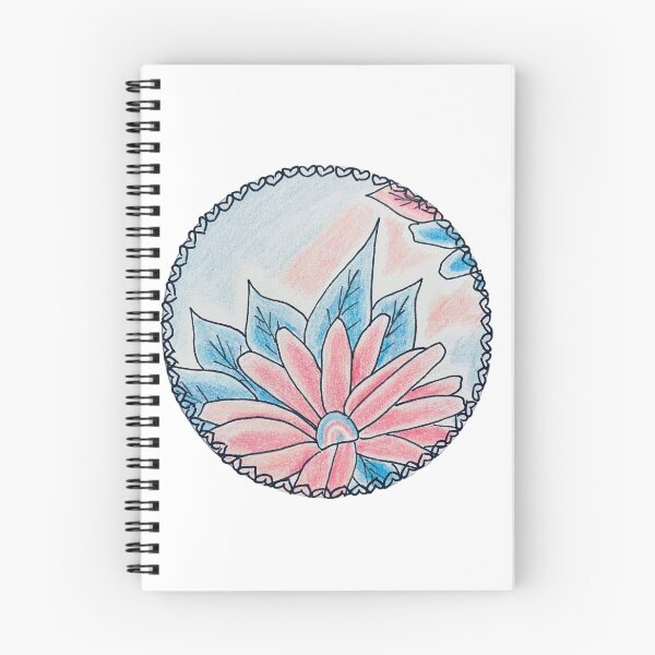 Item preview, Original Drawing “Pride Daisies” - Transgender Pride Nature Art designed and sold by JamesDArting.