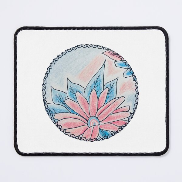 Item preview, Original Drawing “Pride Daisies” - Transgender Pride Nature Art designed and sold by JamesDArting.