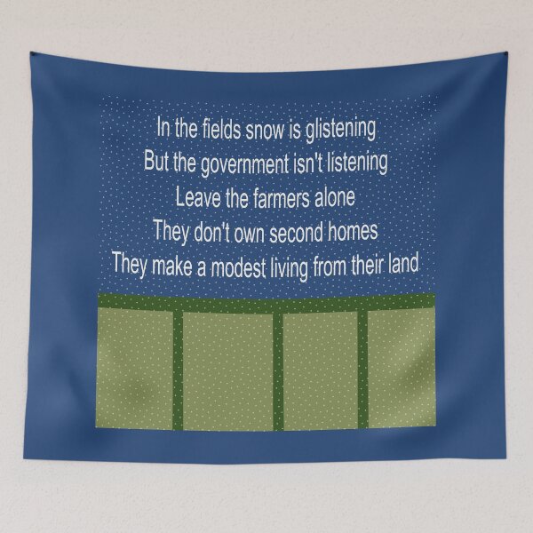 Item preview, Christmas Farmers Fields British Political designed and sold by naturegallery.