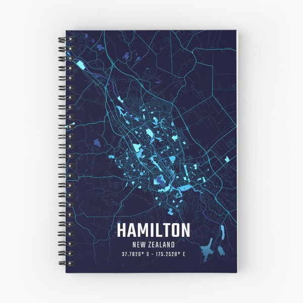 Item preview, Hamilton Midnight City Map designed and sold by HomeLivingCo.