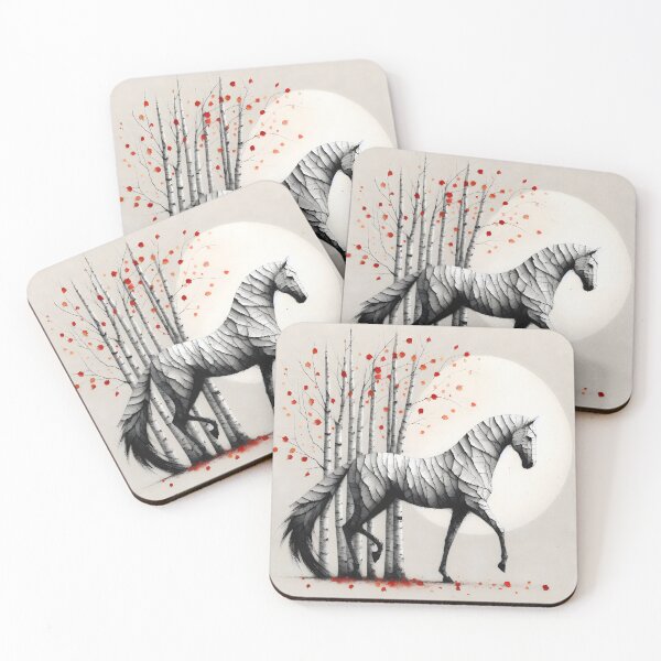 Item preview, Birchbark Horse, Ai Generated Art  designed and sold by ACC .