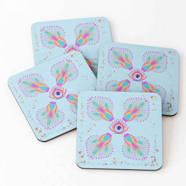 Item preview, Peacock eyes in multicolor designed and sold by Knock on my door.