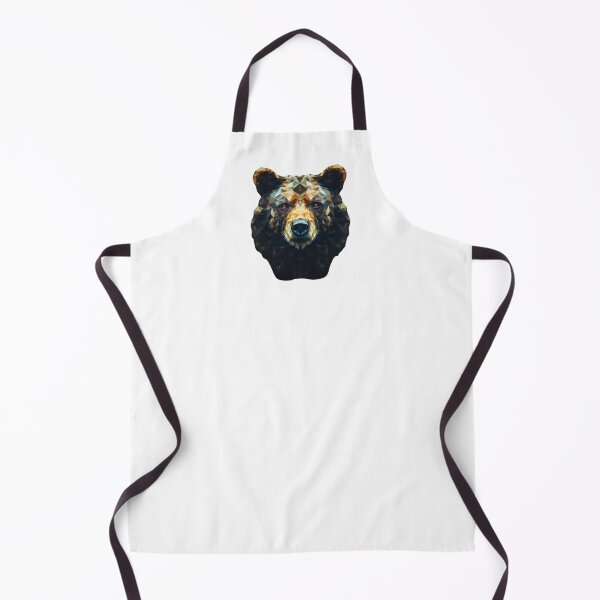 Item preview, Geometric Bear Head – Modern Polygon Animal Art designed and sold by AvanasShop.