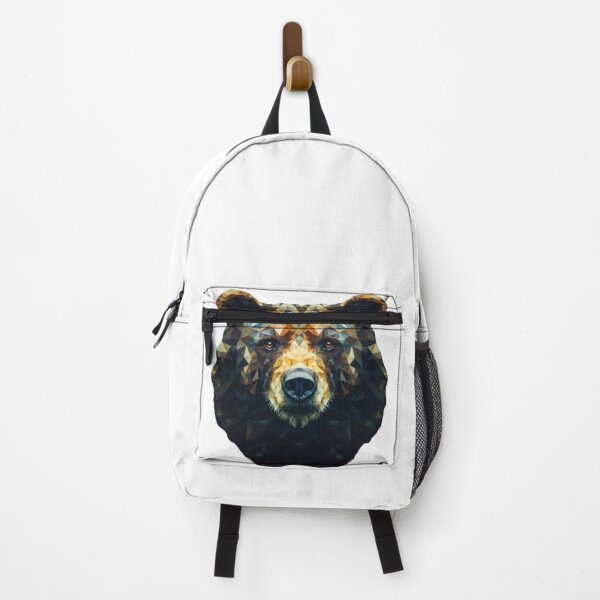 Item preview, Geometric Bear Head – Modern Polygon Animal Art designed and sold by AvanasShop.