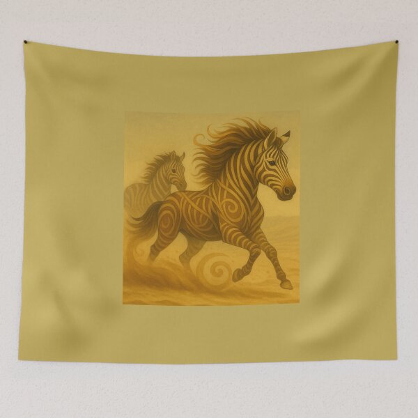Item preview, Wild Spirals – Run of the Dune Zebras designed and sold by GeoWild Designs.