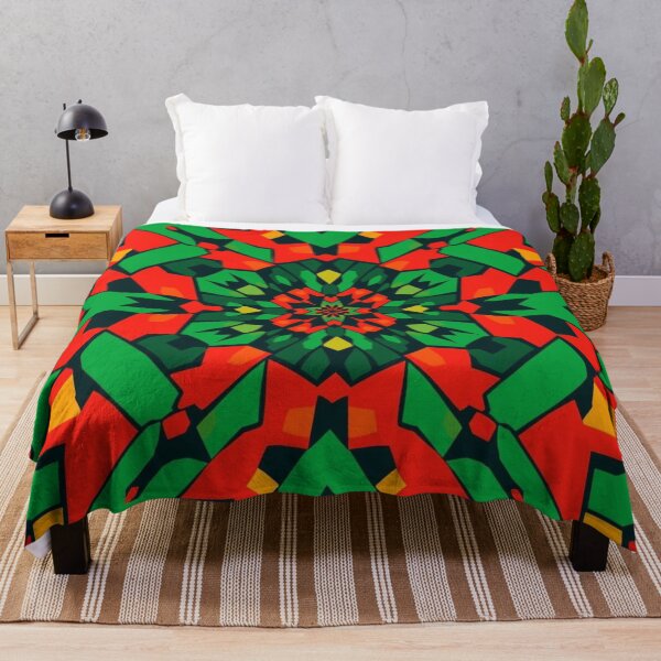 Item preview, Festive Geometric Christmas Kaleidoscope Fractal designed and sold by Harmonic_Layers.