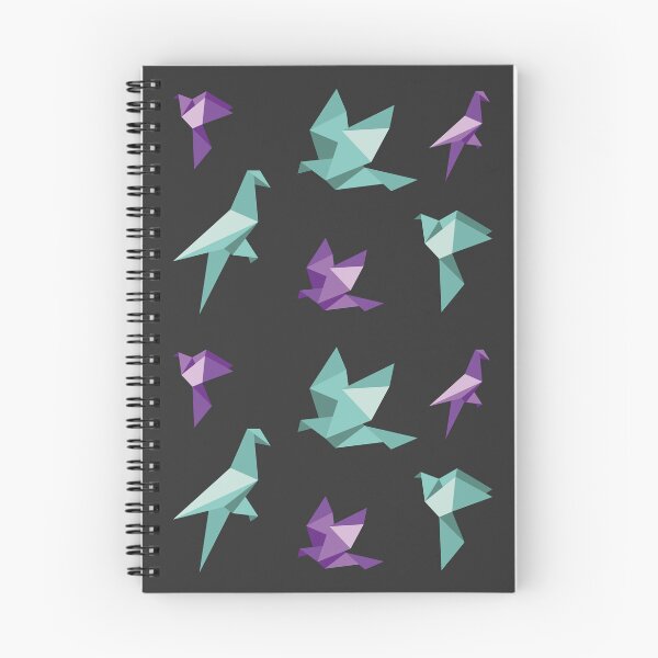 Item preview, Two-Tone Origami Birds Collection - Purple and Mint Green Minimalist Art designed and sold by SKETCHYANDGRAPHIC.