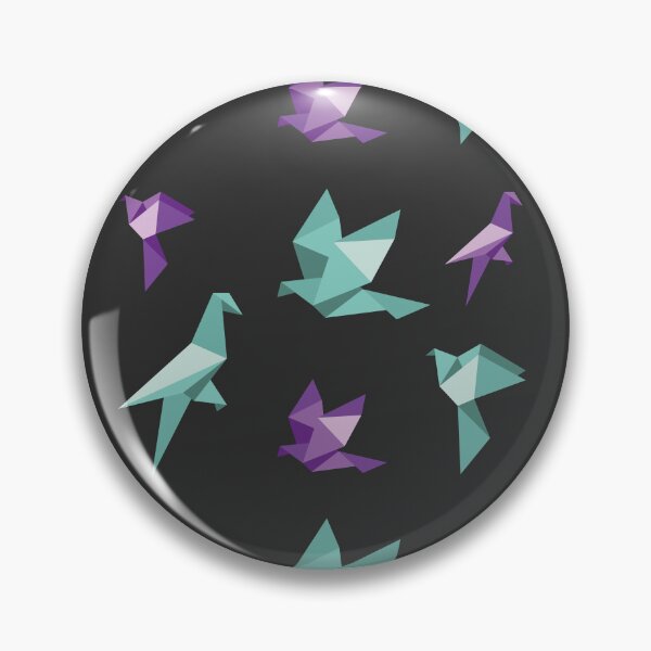 Item preview, Two-Tone Origami Birds Collection - Purple and Mint Green Minimalist Art designed and sold by SKETCHYANDGRAPHIC.
