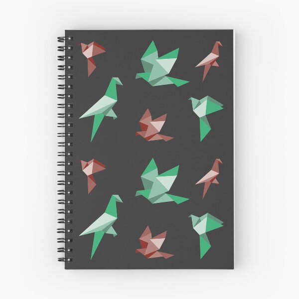 Item preview, Earth Tone Origami Birds Collection - Green and Brown Minimalist Art designed and sold by SKETCHYANDGRAPHIC.