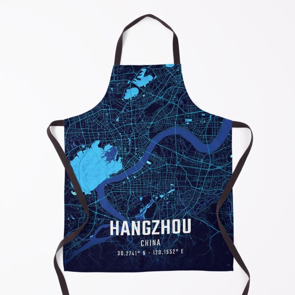 Item preview, Hangzhou Midnight City Map designed and sold by HomeLivingCo.