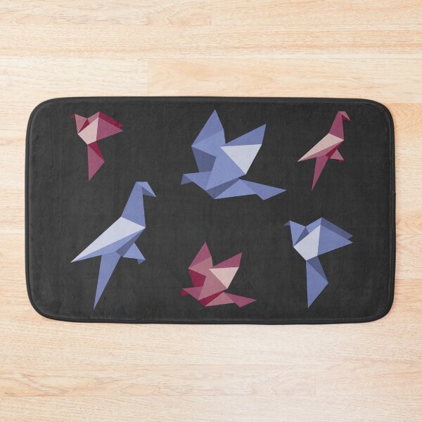 Item preview, Duo-Tone Origami Birds Collection - Blue and Brown Minimalist Art designed and sold by SKETCHYANDGRAPHIC.