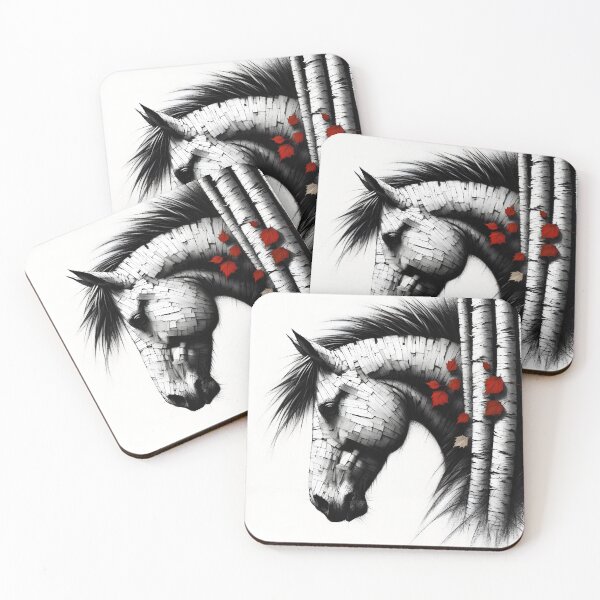 Item preview, Birchbark Horse, Ai Generated Art  designed and sold by ACC .