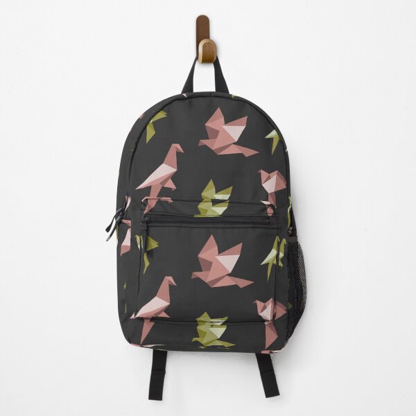 Item preview, Monochromatic Origami Birds - Chocolate Brown and Gold Minimalist Art designed and sold by SKETCHYANDGRAPHIC.
