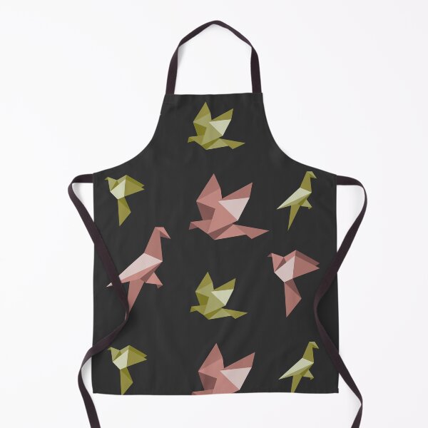 Item preview, Monochromatic Origami Birds - Chocolate Brown and Gold Minimalist Art designed and sold by SKETCHYANDGRAPHIC.