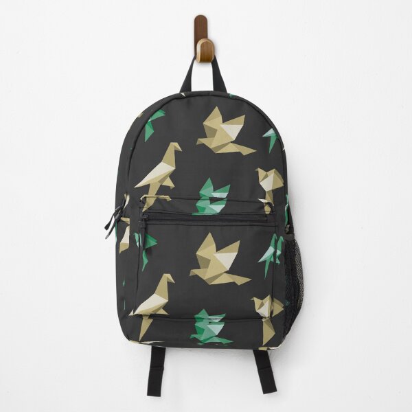 Item preview, Gold and Forest Green Origami Birds Collection - Elegant Minimalist Art designed and sold by SKETCHYANDGRAPHIC.