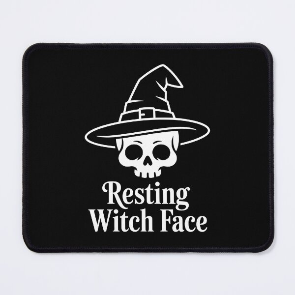 Item preview, Resting Witch Face designed and sold by CalmDownZone ⭐️⭐️⭐️⭐️⭐️.