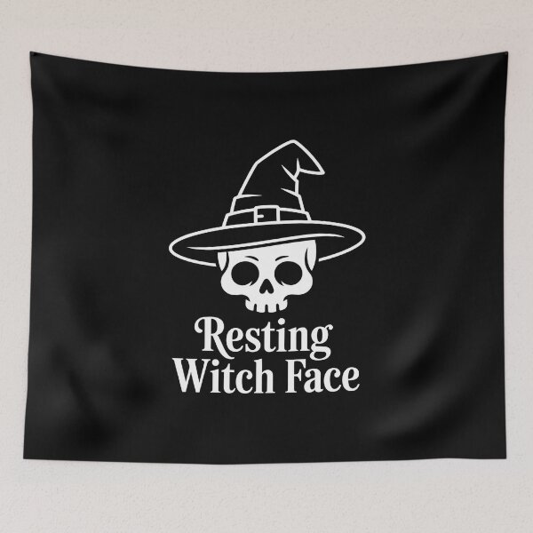 Item preview, Resting Witch Face designed and sold by CalmDownZone ⭐️⭐️⭐️⭐️⭐️.