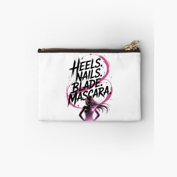 Item preview, HEELS. NAILS. BLADE. MASCARA. KPop Demon Hunters Huntrix Quote | Anime Girl Power Fashion Design designed and sold by pixelpopplanet.