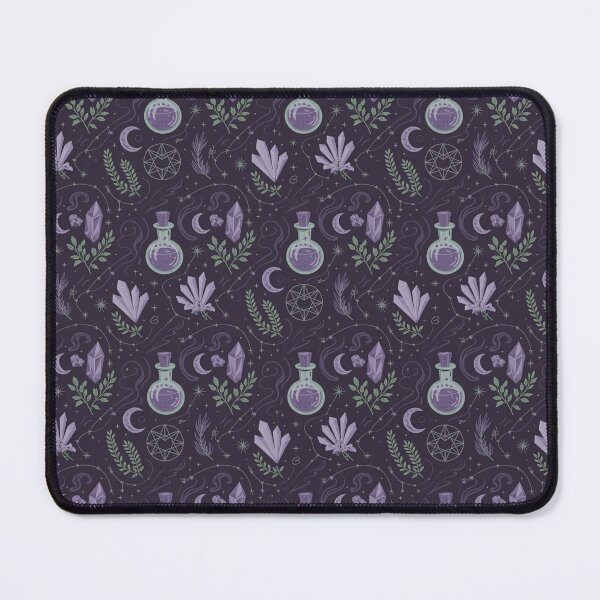 Item preview, Mystical Witch Pattern - Purple Crystals Potions Moon Celestial Magic Design designed and sold by Random Candy Studio.