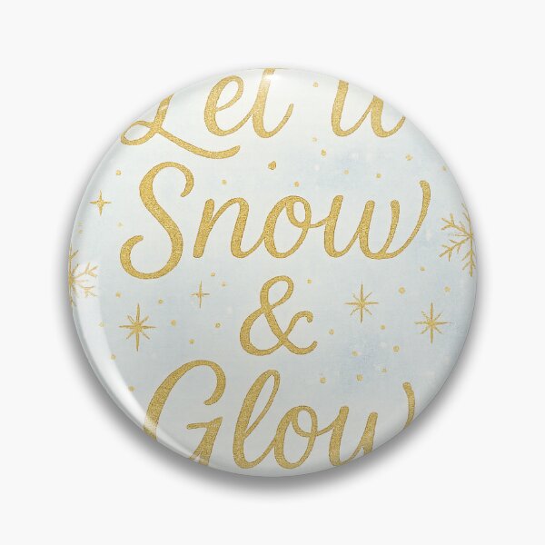 Item preview, Let It Snow & Glow – Elegant Golden Winter Design designed and sold by MignonByMarie.